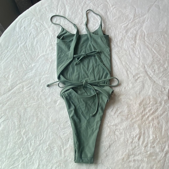 Free People Olive Green One Piece Swimsuit - Picture 11 of 15